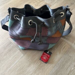 Harveys Women's Patchwork Bucket Bag - Multicolor Park Hopper NBC